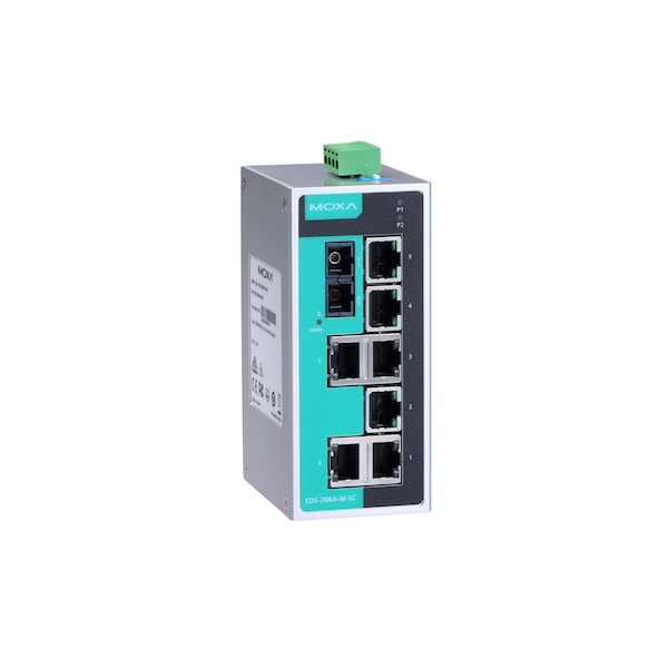 Unmgd Eth. Swtch W/ 7 10/100Baset(X)Ports, M1Eds208Amsc
